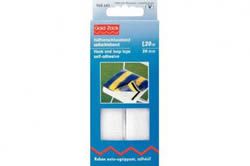 Haftverschlussband - 2 cm - selbstklebend - Weiß - je 1,2m 