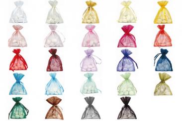 10 x Organza Säckchen 7,5 cm x 10 cm 