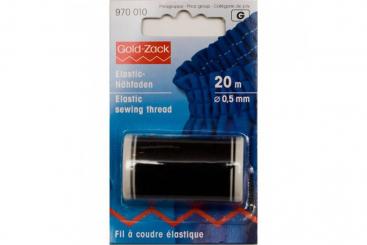 Elastic-Nähfaden - Schwarz - 20m 