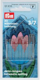20 Nähnadeln - halblang sortiert No. 3 - 7 