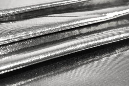 Folienstoff Stretch Silber