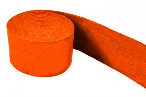 Deko-Filzband 3 mm - 4 cm - 1,5 Meter-Rolle - uni Orange