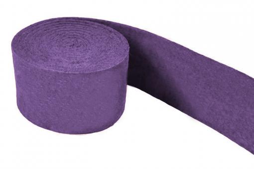 Deko-Filzband 3 mm - 4 cm - 1,5 Meter-Rolle - uni Lavendel