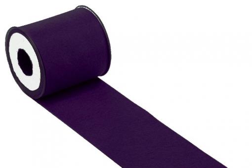 Filzband 1 mm - 10 cm - 5 Meter-Rolle - uni Aubergine