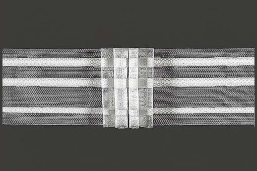 Gardinenband 3er-Falte - 2,5-fach Stoff-Zugabe - transparent - 50 mm 