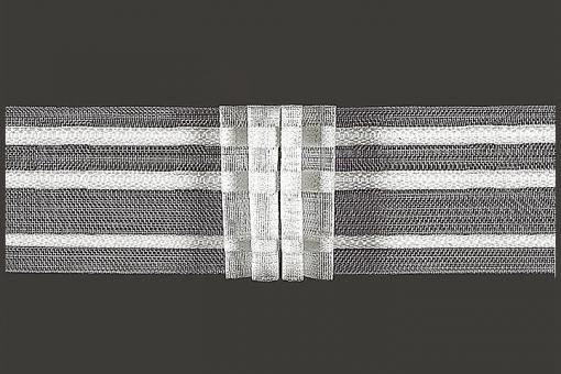 Gardinenband 3er-Falte - 2-fach Stoff-Zuschlag - transparent - 50 mm 