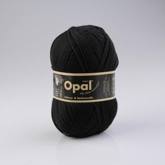 Opal Pullover- und Sockenwolle 100 g - Uni Schwarz
