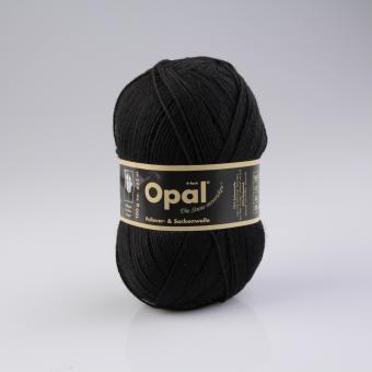 Opal Pullover- und Sockenwolle 100 g - Uni Schwarz