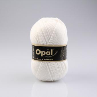 Opal Pullover- und Sockenwolle 100 g - Uni Weiß