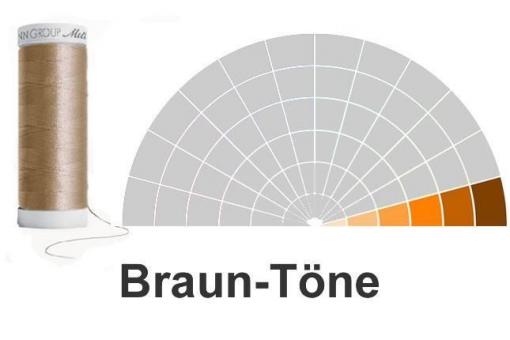 Nähgarn Amann Seralon - 200m Rolle - Brauntöne 