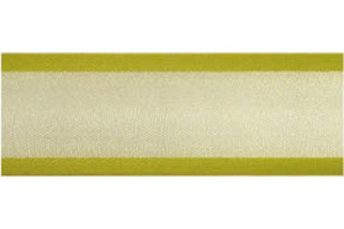 Organza/Satinband 25 mm - 25 m Rolle Grün