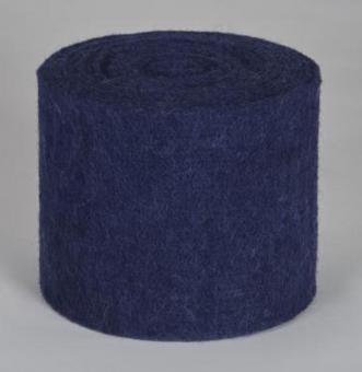 Wollfilz - 15 cm breit - 5 Meter-Rolle Nachtblau