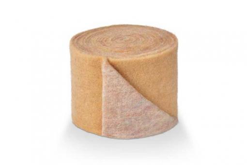 Wollfilz - 65 cm breit - 5/6 mm - 2 farbig Beige / Hellbraun Melange