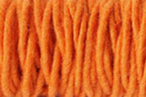 Wollkordel gefilzt - 5 mm - Jutekern Orange