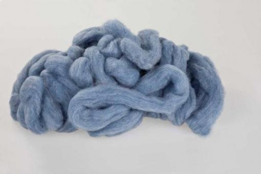 Wollstrang - 3-4 cm stark - 10 Meter-Paket Blau Melange