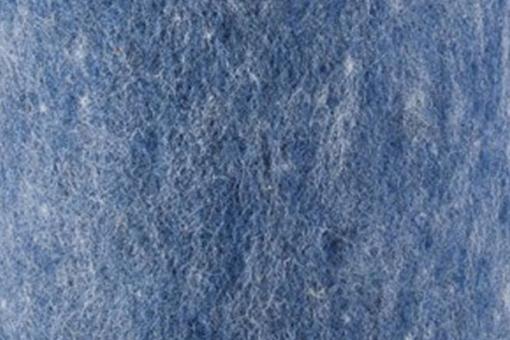 Wollfilz - 15 cm breit - 5 Meter-Rolle Blau Melange