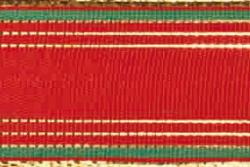 Stoffband Metallstreifen mit Draht 25 mm - 20 m Rolle Rot