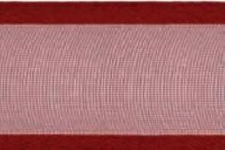 Organza/Satinband 15 mm - 25 m Rolle Bordeaux dunkel