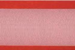 Organza/Satinband 15 mm - 25 m Rolle Rot