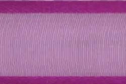 Organza/Satinband 15 mm - 25 m Rolle Brombeer