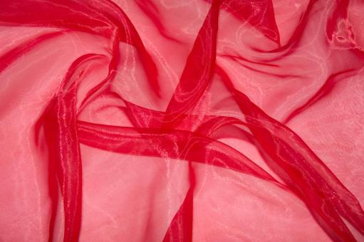 Organza Stoff Himbeer
