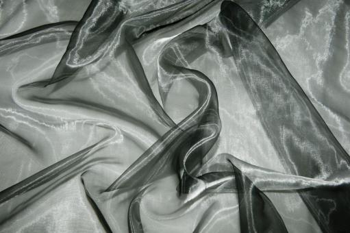 Organza Two Tone Silber/Schwarz