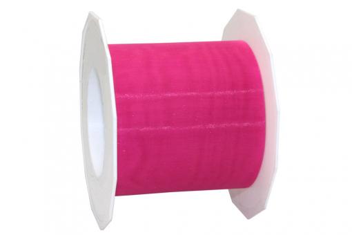 Organzaband 40 mm - 25 m Rolle Pink
