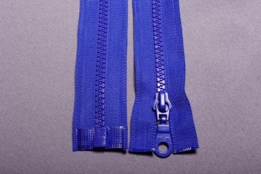 Kunststoff-Reißverschluss teilbar - 80 cm Blau