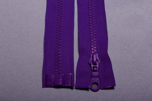 Kunststoff-Reißverschluss teilbar - 80 cm Violett