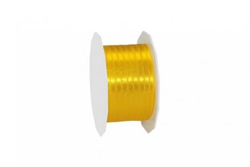 Satinband 6 mm - 25 m-Rolle Sonnengelb