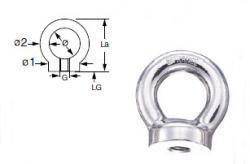 Ringmutter M12 - Edelstahl 