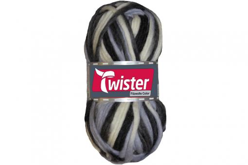 Twister Filzwolle Bunt 50 g Granit