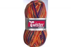 Twister Sockenwolle Bunt 100 g Rot Multi