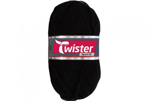 Twister Universalwolle 50 g Schwarz