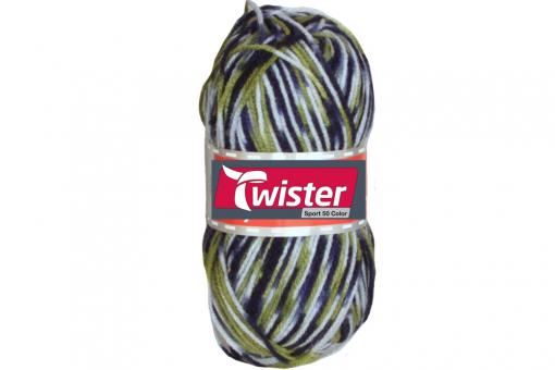 Twister Universalwolle Bunt 50 g Grün/Blau