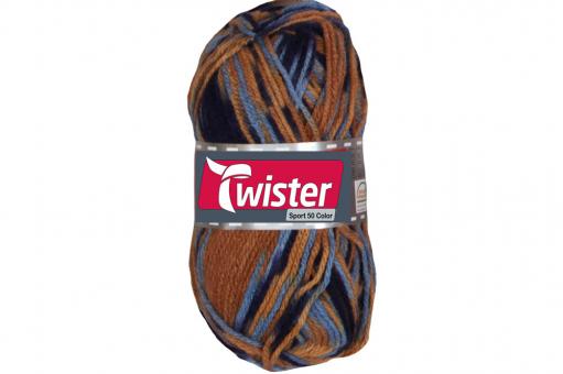 Twister Universalwolle Bunt 50 g Rost/Braun