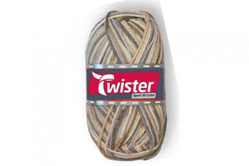 Twister Universalwolle Bunt 50 g Blau/Beige/Grau