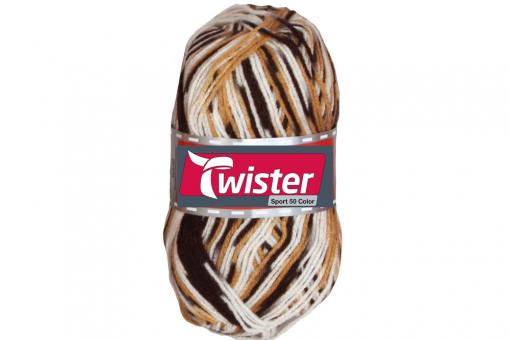 Twister Universalwolle Bunt 50 g Kamel/Braun