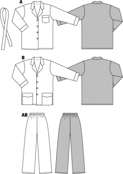 burda Schnittmuster 2691 - Schlafanzug 