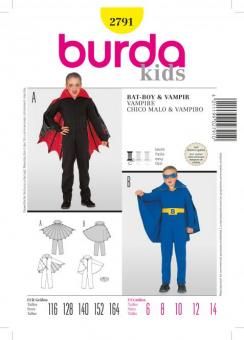 burda Schnittmuster 2791 - Vampir & Bat Boy 