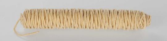 Wollkordel gefilzt - 5 mm - Jutekern Hellbeige