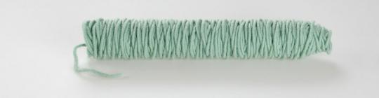 Wollkordel gefilzt - 5 mm - Jutekern Mint