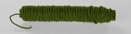 Wollkordel gefilzt - 5 mm - Jutekern Grün