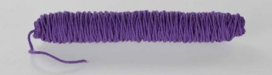 Wollkordel gefilzt - 5 mm - Jutekern Lila