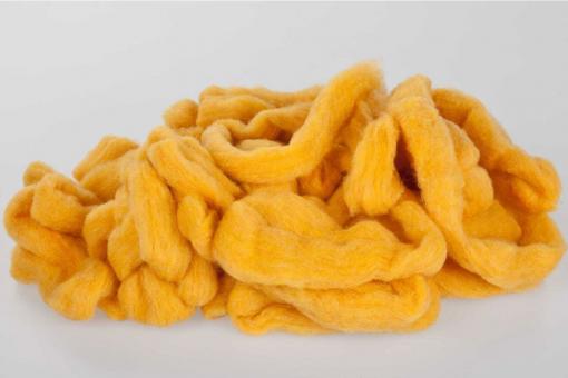Wollstrang - 3-4 cm stark - 10 Meter-Paket Sonnengelb