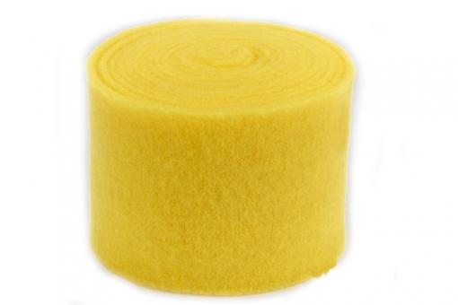 Wollfilz - 15 cm breit - 5 Meter-Rolle Knallgelb