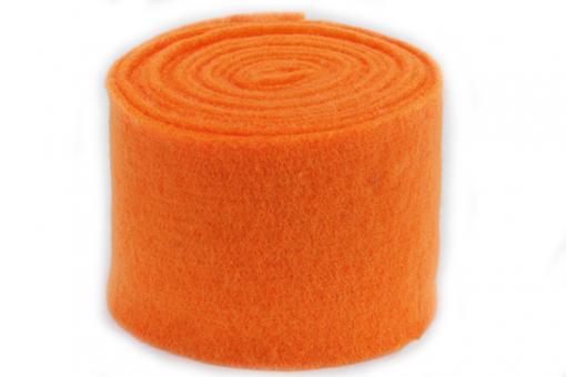 Wollfilz - 15 cm breit - 5 Meter-Rolle Orange