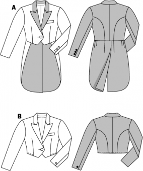 burda Schnittmuster 2529 - Variete (Frack) 
