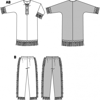 burda Schnittmuster 5815 - Indianer und Indianerin 